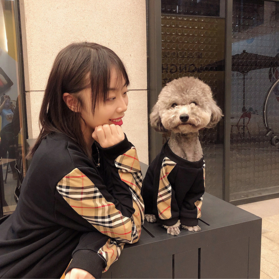 【一部即納】【ペアコーデ】チェックライントレーナー - 愛犬へのプレゼントなら、MaRest. Doggo Tokyo/マレスト. ドーゴ トウキョウ